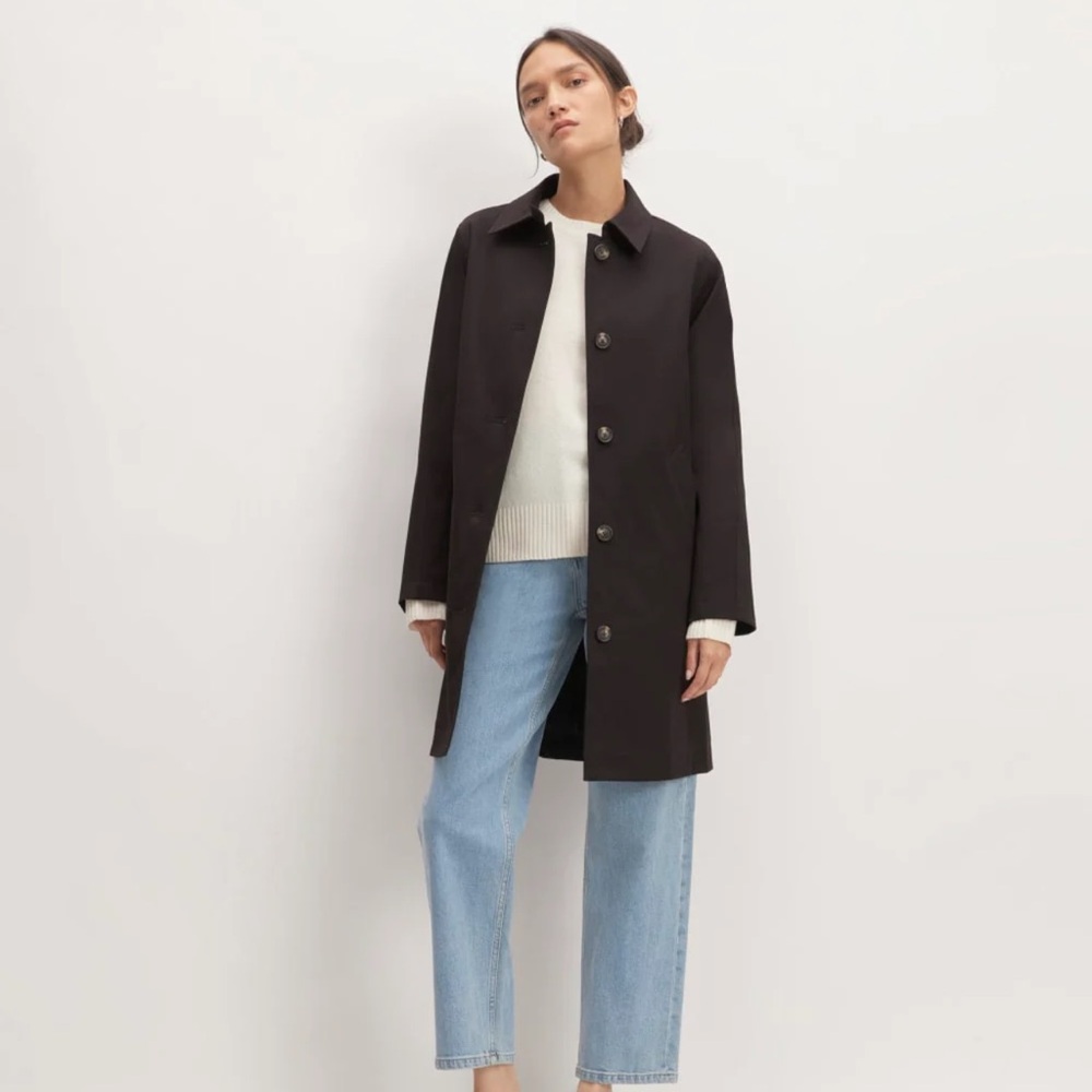 Everlane Black Trench Coat